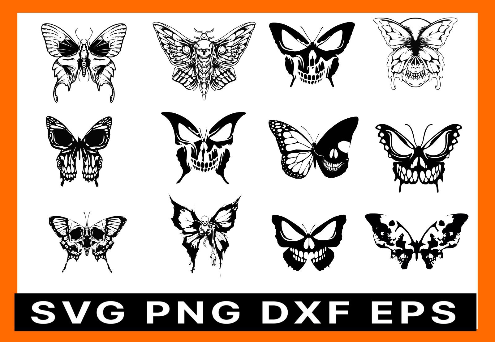 Ellie Tattoo / Butterfly SVG / DXF / PNG File Cutting File -  UK