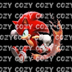 Red Sonic, dans le flash, Personnages de dessins animés, PNG. Sublimation, Imprimer puis Couper, Décalcomanie imprimable, Image, Orange, Violet
