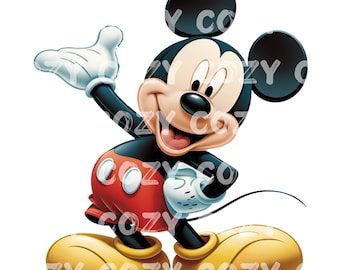 Mickey Mouse, Cartoon Characters, PNG. Sublimation, Print then Cut, Printable Decal, Image
