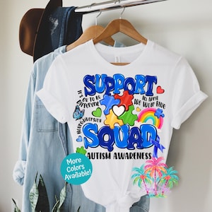 Autism Awareness Tee: Support Squad Unisex Shirt