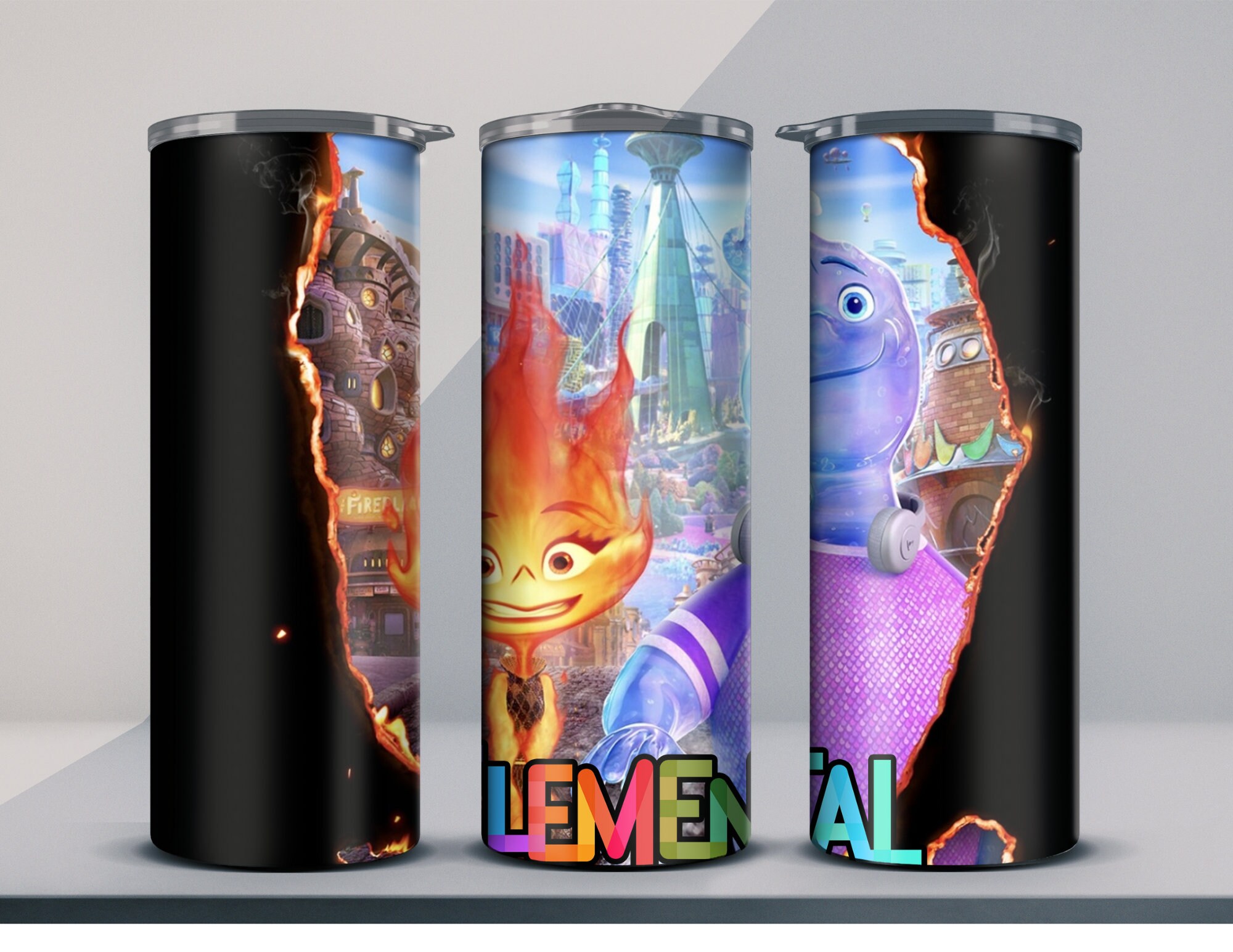 20 0z Skinny Elemental Tumbler Bundle, Elemental Tumbler Wrap