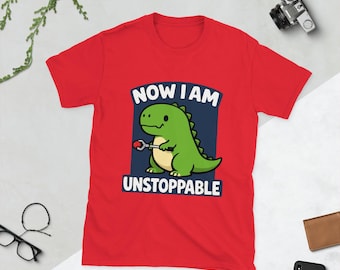 Unstoppable T-Rex Kinder Shirt, motivierende Dinosaurier Shirt