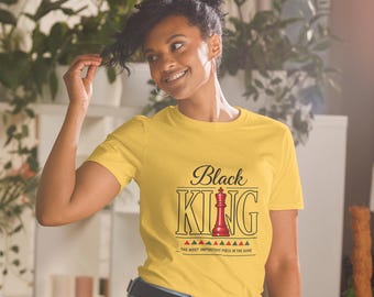 Klassisches Black King Schach-Enthusiast-strategisches Gamer-Design