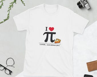 I Love Pi & Pies T-Shirt - Lustiges Mathe Lehrer Geschenk
