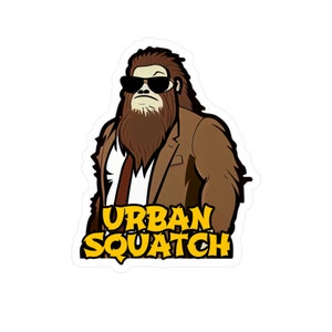 Squatch, Sasquatch Decal, Water Bottle Sticker, Fathers Day Gift, Laptop Sticker, Outdoor Lovers Gift, Yeti, Window Sticker, Cooler