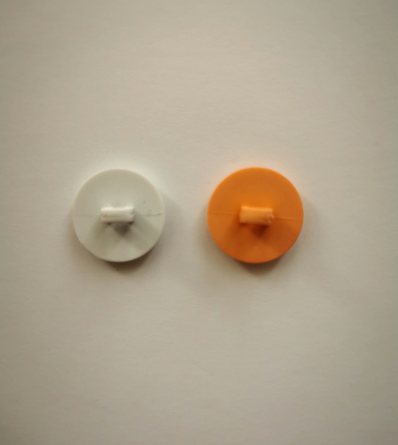 Smiley Face Buttons in Orange or White Sold in SET OF 5 - Etsy