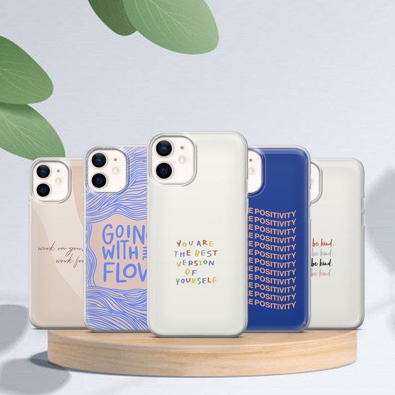 Pixel 7 Pro 6A、iPhone 14 13 12 Pro 11 XR、Samsung S21FE S22 5G S22 Ultra A73 A53 Note 20 A11用引用カバー付きLove Yourself電話ケース 画像 1