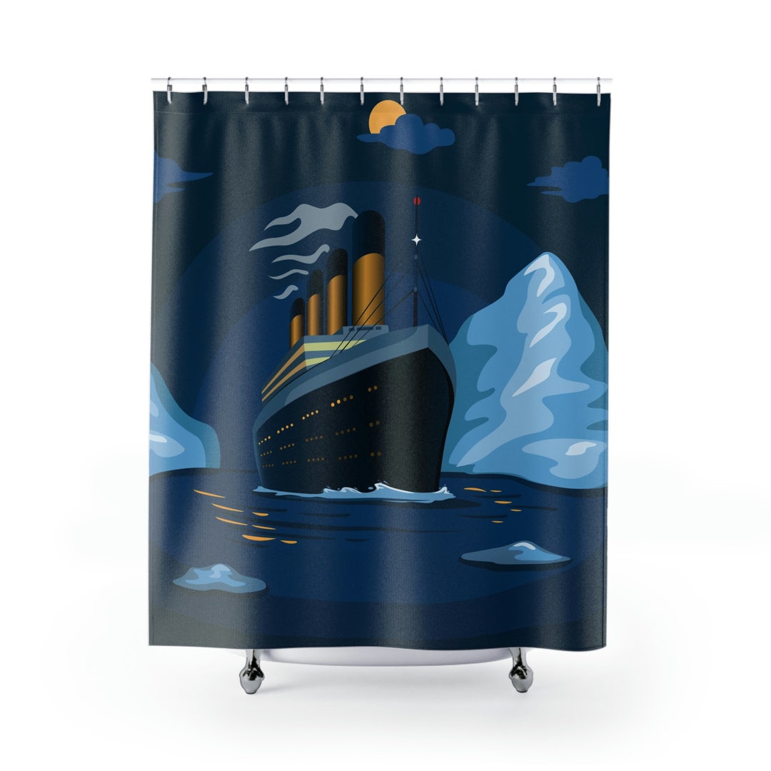 The Titanic Shower Curtain, Dorm Gift, Movie Lover, Romantic Gift