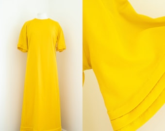 1960s Yellow Vintage Maxi Dress