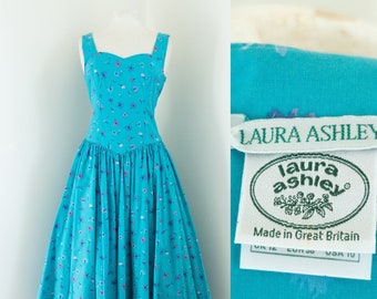 1980s Laura Ashley Vintage Dress & Jacket Set