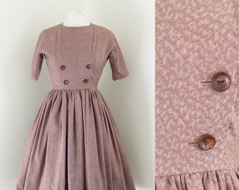 Vintage 1950s Purple Dress