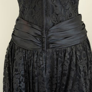 80s John Charles black velvet and metallic party prom dress main image 0
