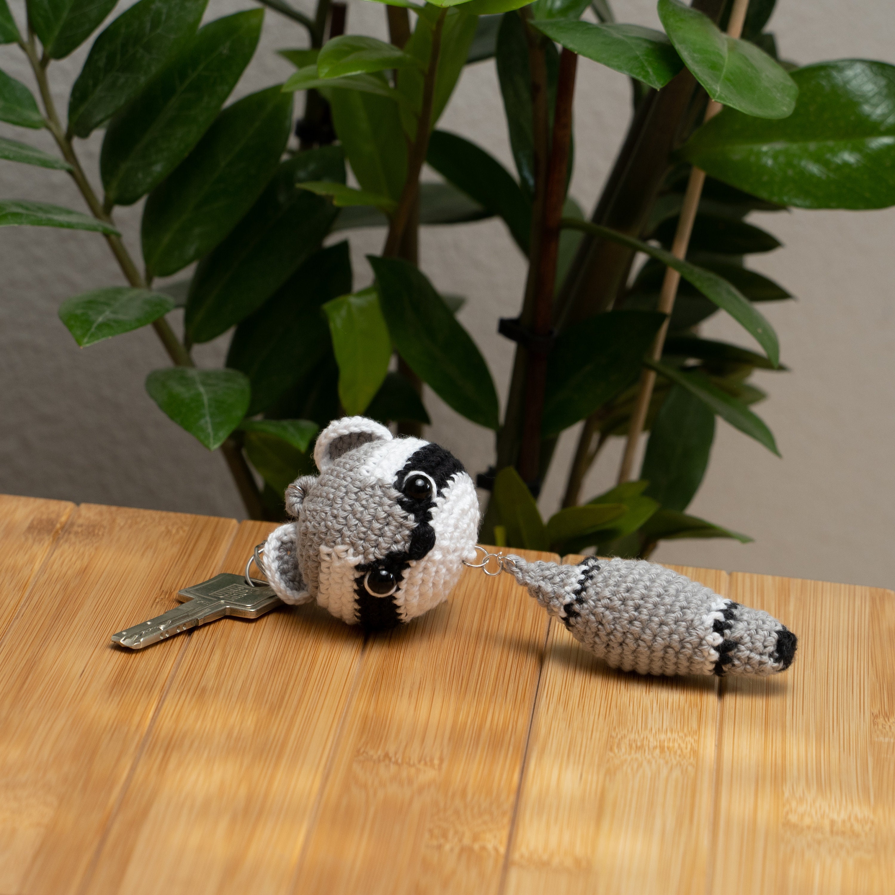Cute Raccoon Crochet Pattern Raccoon Animals Keychain - Etsy