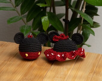 Häkelanleitung für Mäuse: Amigurumi Schlüsselanhänger, Easy DIY (PDF-Muster)