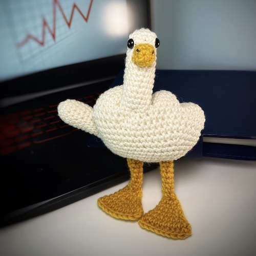 Crochet Duck You Pattern: Lustiges Spielzeug DIY (PDF Download)