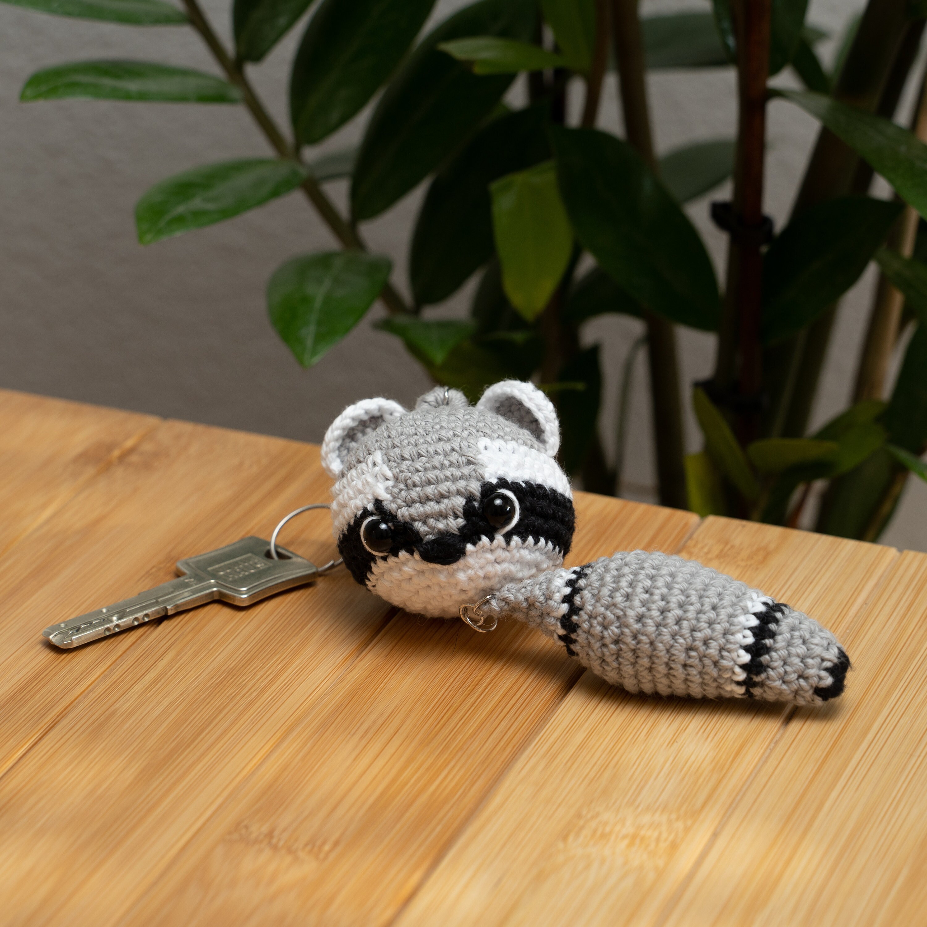 Cute Raccoon Crochet Pattern Raccoon Animals Keychain - Etsy