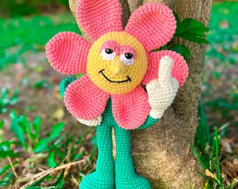 F* Off Flower Häkelanleitung: Amigurumi DIY Spielzeug (PDF Download)