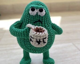 Avocado Amigurumi Häkelanleitung: JOE Coffee Lover (PDF Download)