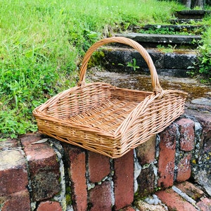 Gorgeous Light Steamed Wicker Garden Trug