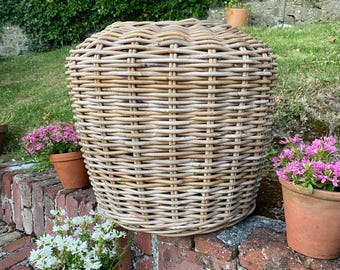 Large Kubu Rattan Amphora Planter, Indoor/Outdoor Basket