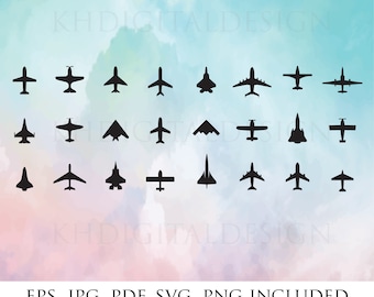 Flugzeug Digitale Bilder - Luftfahrt, Plane Spotter, Av Geek, Cricut, svg, Autoaufkleber.
