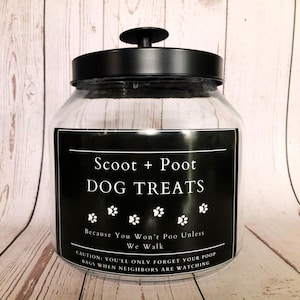 Pet Treat Jar | Pet Food Storage Jar | Funny Dog Biscuit Jar | Dog Treat Canister | Large Capacity Treat Jar| Cute Dog Food Jar| Dog Gifts