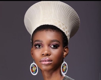 Zulu Hat Without Beads| Zulu Beaded Hat| Isicholo| Bucket Hat| South African Hat|Custom madeZulu Hat| Hand woven traditional zulu hats