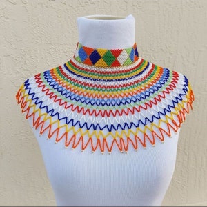 Necklace , African traditional necklace, Zulu necklace, Beaded  necklace, African jewellery, Bridesmaid necklace, Wedding gift