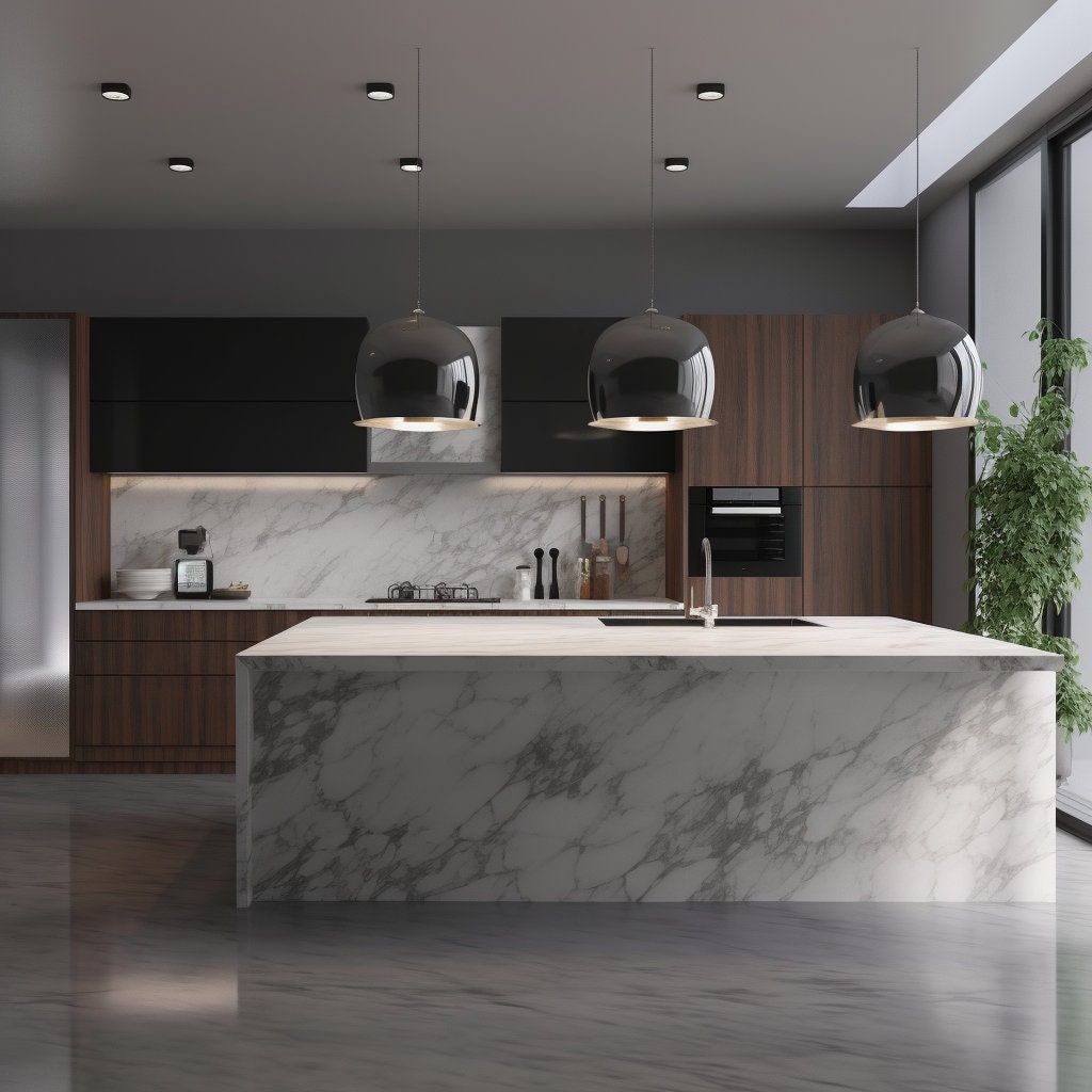 Zoom Background Modern Expensive Kitchen - Etsy