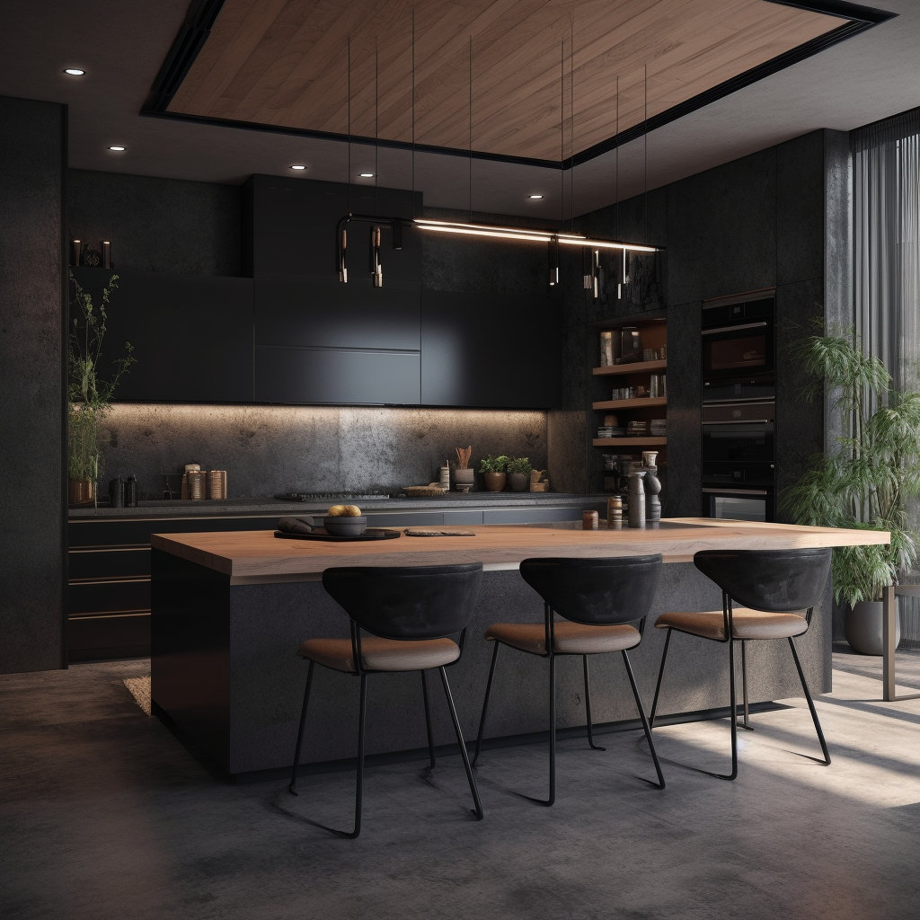 Zoom Background Modern Expensive Kitchen - Etsy