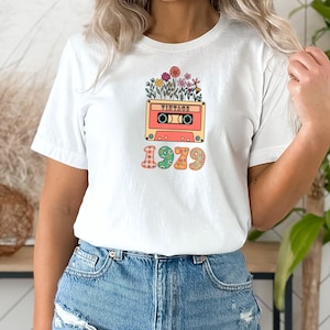 1979 Retro Birthday T-Shirt, Unisex Birth Year T-Shirt, Fathers Day T-shirt, Vintage T-Shirt, Birth Year T-Shirt, Vintage tee, Gift