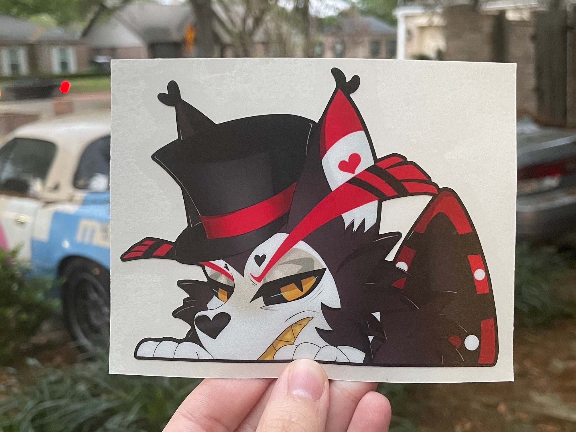 Hazbin Hotel Husk vinyl sticker