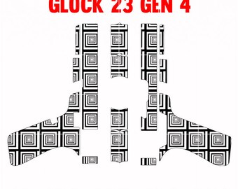 Glock 23 gen 4 modèle 7 Conception de gravure laser, fichiers laser cnc, vecteur, fichier coupé svg, découpe laser, cricut, dxf, fichiers vectoriels pour la découpe