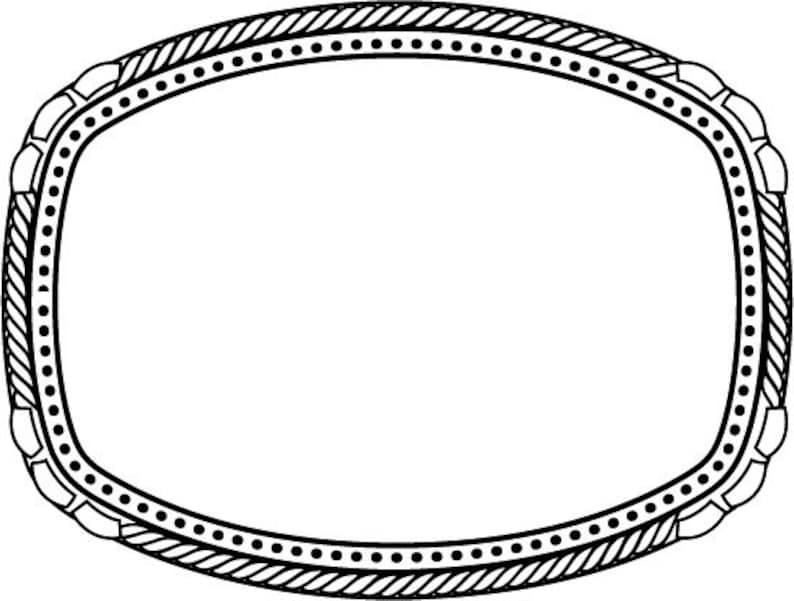 Custom Buckle Blank Design, Laser Engraving File (SVG, DXF, JPG) - Etsy