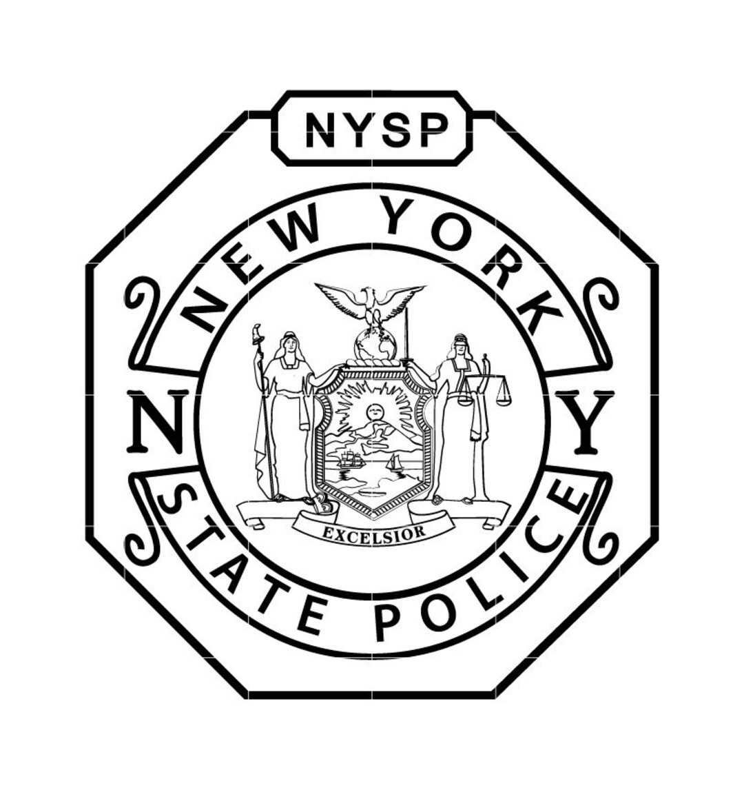 New York State Police Svg, Vector NYSP Badge, NYSP Svg Emblem, Ny Seal