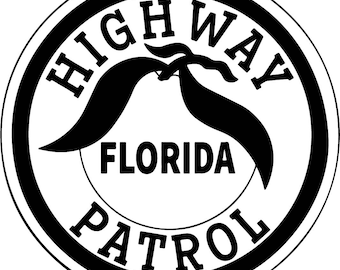 Florida Highway Patrol Patch Vector, SVG, Laser Cut File