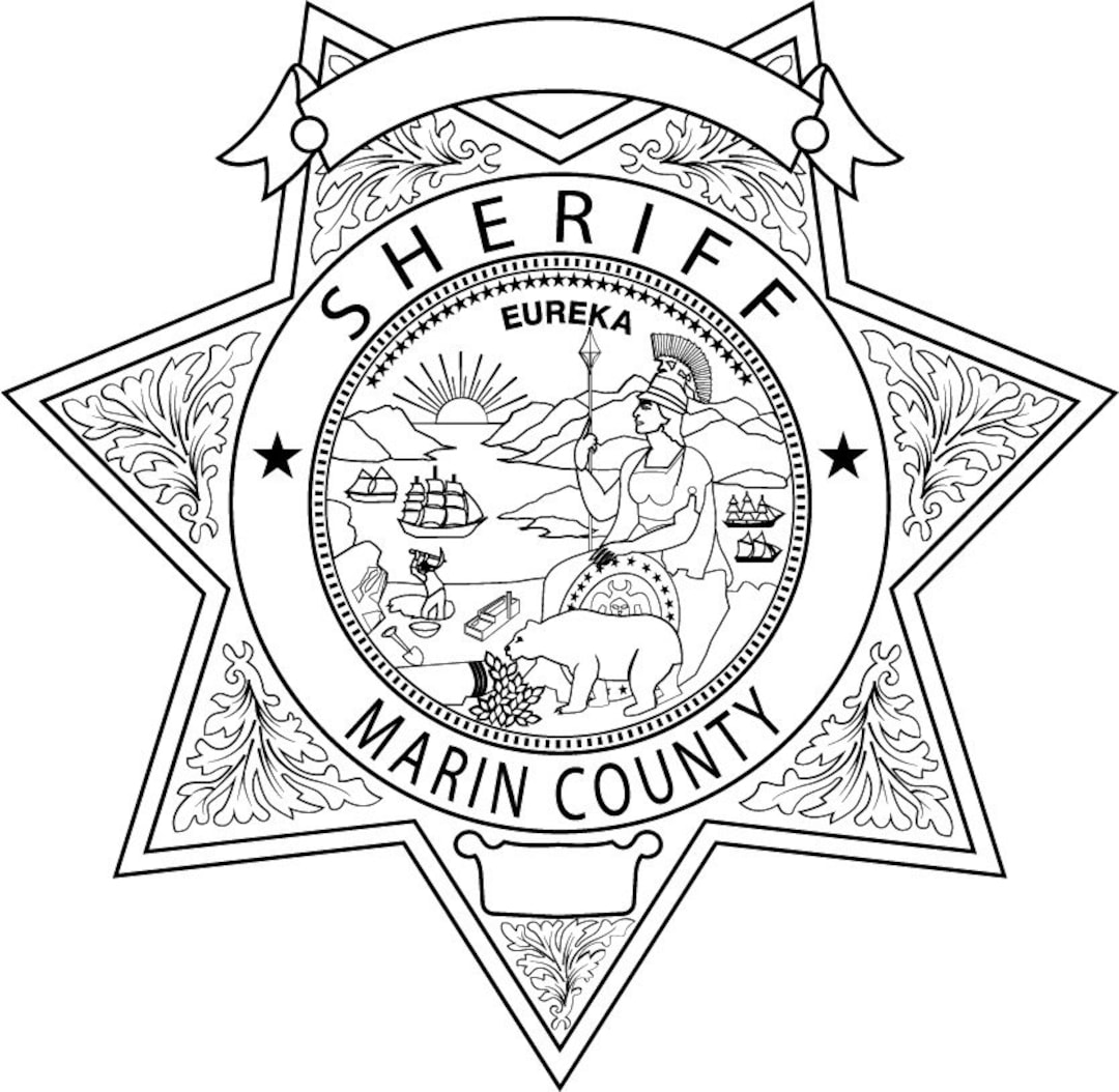 Marin County Deputy Sheriff バッジ レプリカ Marin County Sheriff