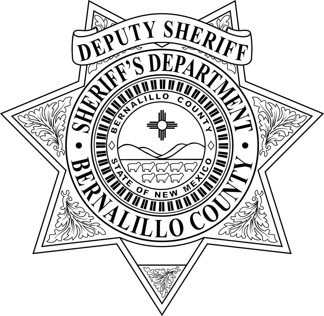 Deputy Sheriff Bernalillo County Patch, Vector File - Etsy