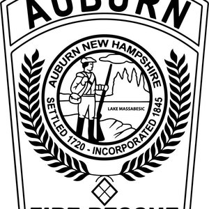 Auburn New Hampshire Fire Rescue Patch Vector File (SVG)