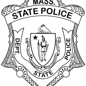 Massachusetts State Police Badge SVG Vector (Digital Download)