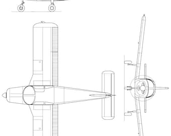 Piper Cherokee SVG Vector File, Laser Cut Outlines (Digital Download)
