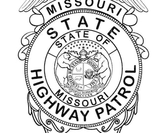 Missouri Highway Patrol Badge SVG, Laser Cut File (Digital Download)