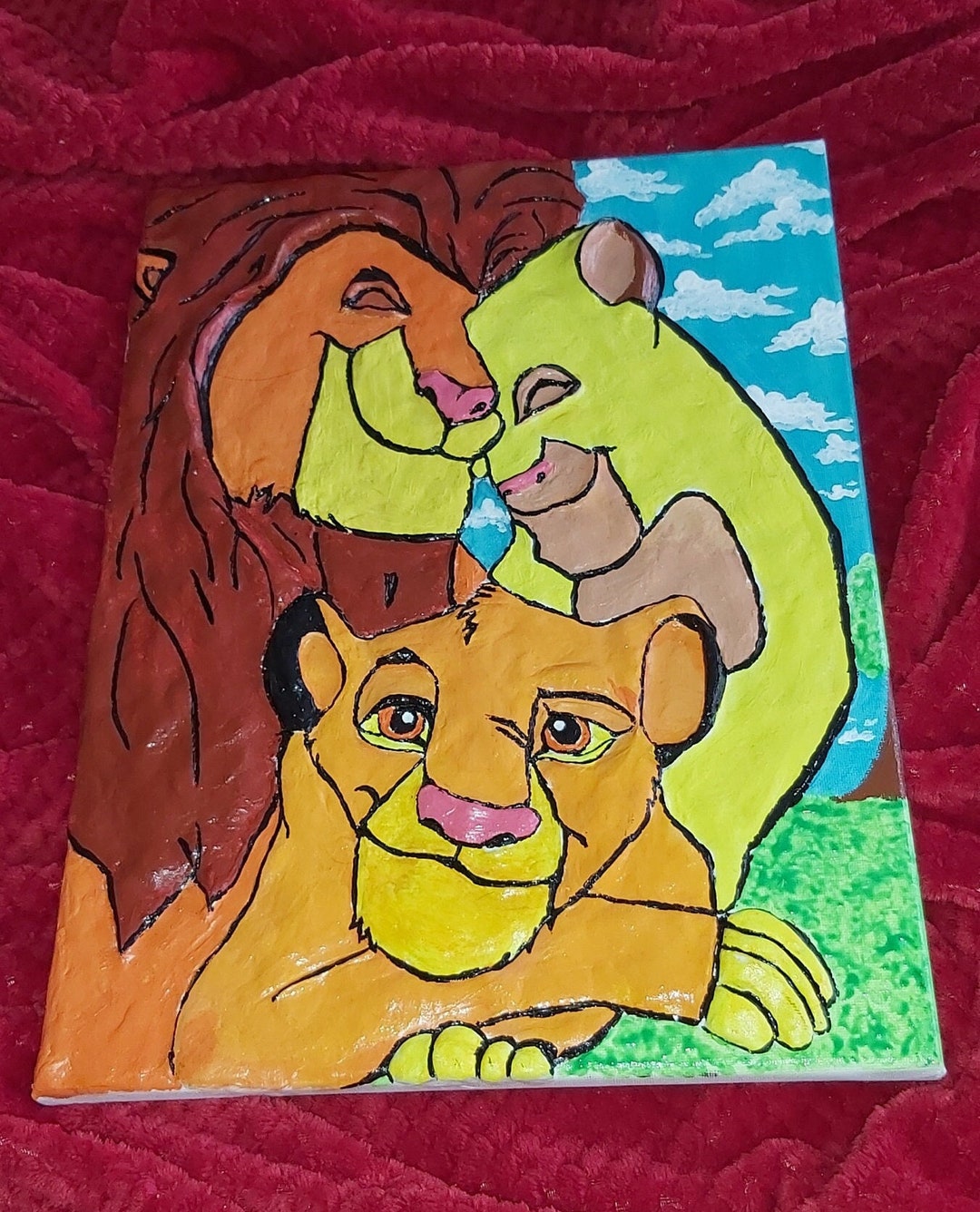 The Lion King Clay Canvas Etsy