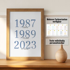 Family Poster - personalized | Personalized Gift for Families | Baby Gift | Present for Parents | Moving-in Gift