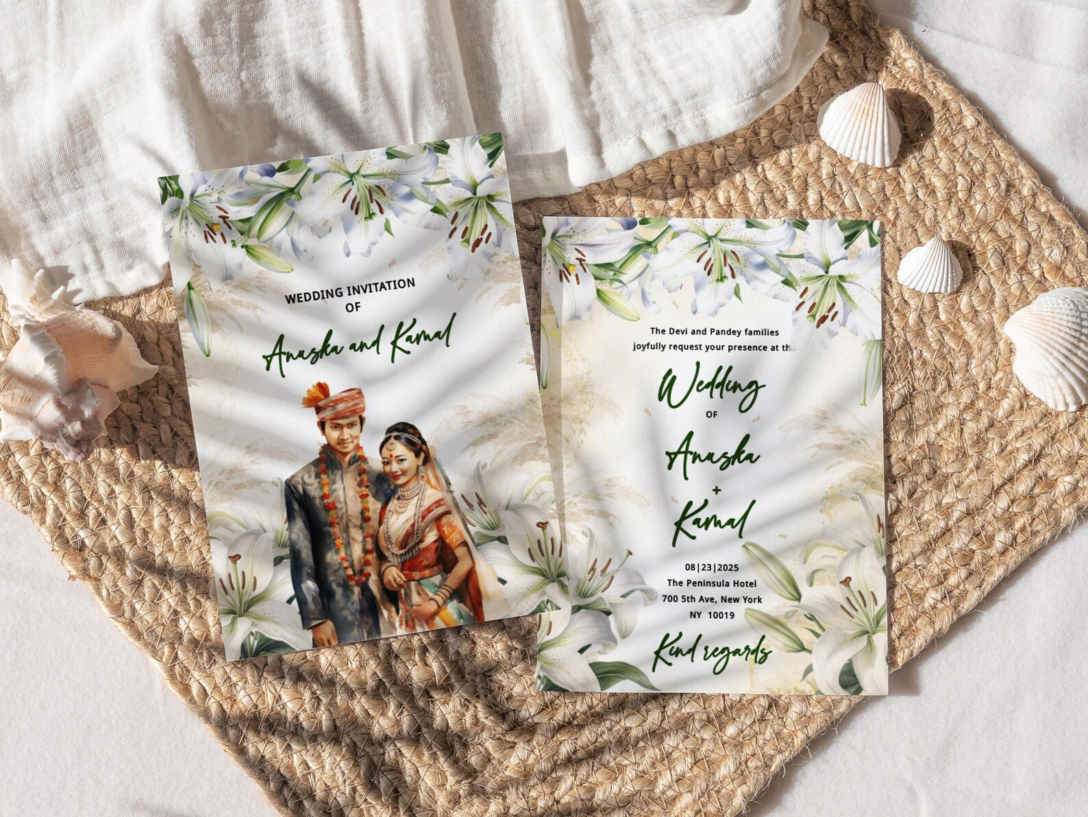 Nepali Wedding Template Nepali Wedding Invitation Hindu Etsy