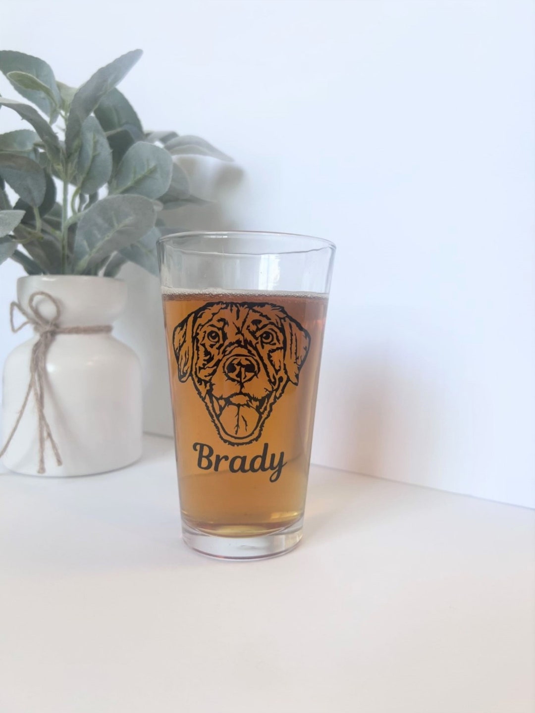 Custom Pet Beer Glass Custom Dog Beer Glass Custom Cat Beer Glass