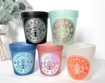 Custom Starpups Pup Cup: Reusable Puppuccino Cup - 8 oz