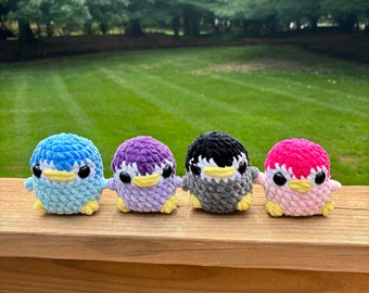 crochet penguin plushie