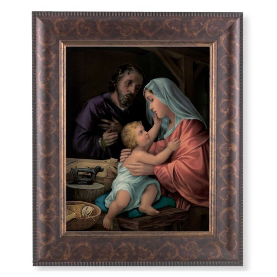 The Holy Family Print With 11 1/4 X 13 1/4 Art Deco Frame Religious ...