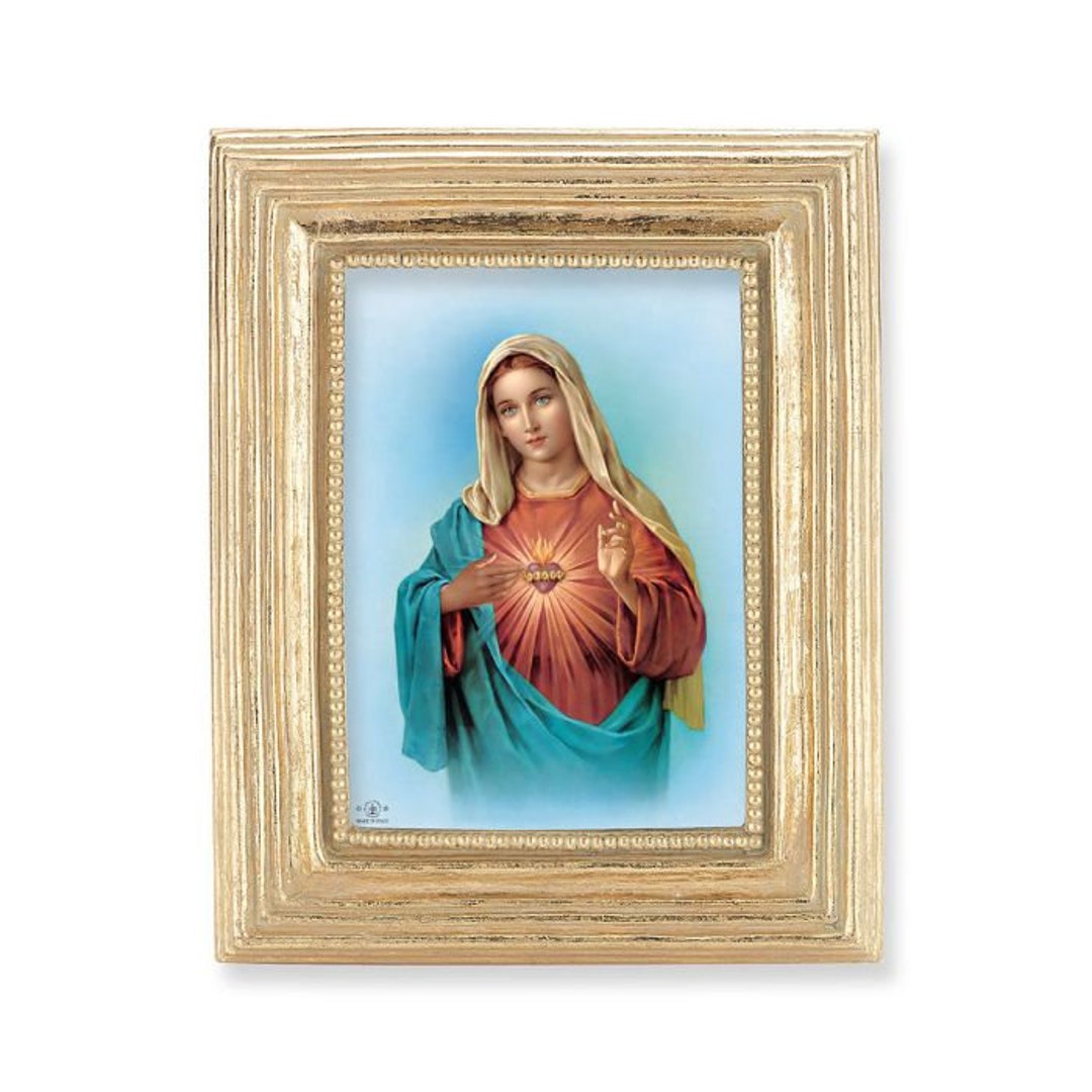 Immaculate Heart of Mary Print With 3 3/4 X 4 1/2 - Etsy